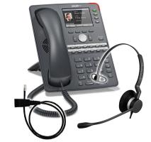 SNOM 760 + Jabra BIZ 2300 Mono + Adapterkabel 8800-00-25